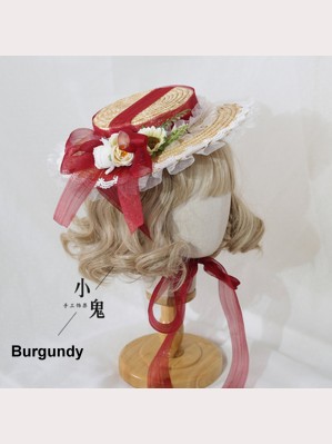 Tea Party Lolita Style Straw Hat (LG69)